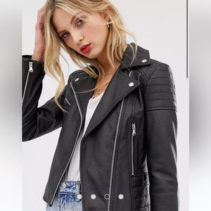 NWOT ASOS Barney’s Leather Jacket